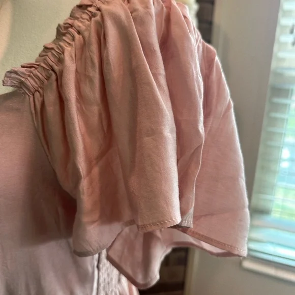 NWT Baltic Born Agatha Maxi Dress Dusty Mauve Tiered Ruffle Pockets L - Picture 9 of 13